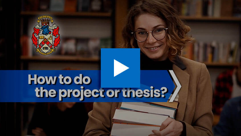How to do the project or thesis?